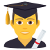 👨‍🎓 man student display on JoyPixels